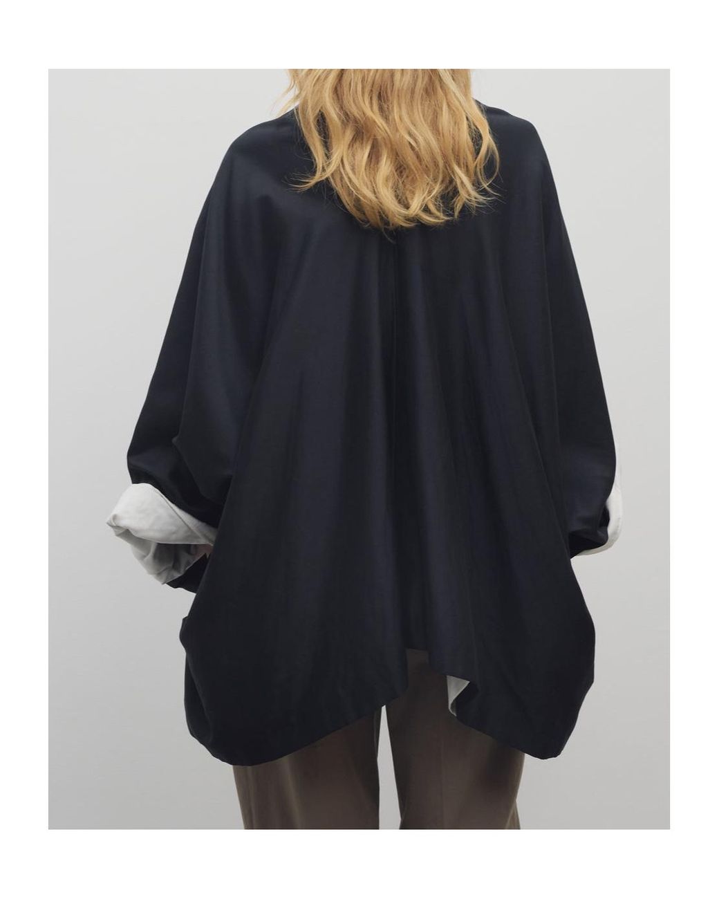 The Row Black Cedar Cotton-Silk Top