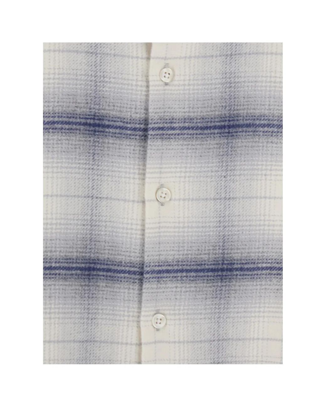Won Hundred Gray Check Shirt for men