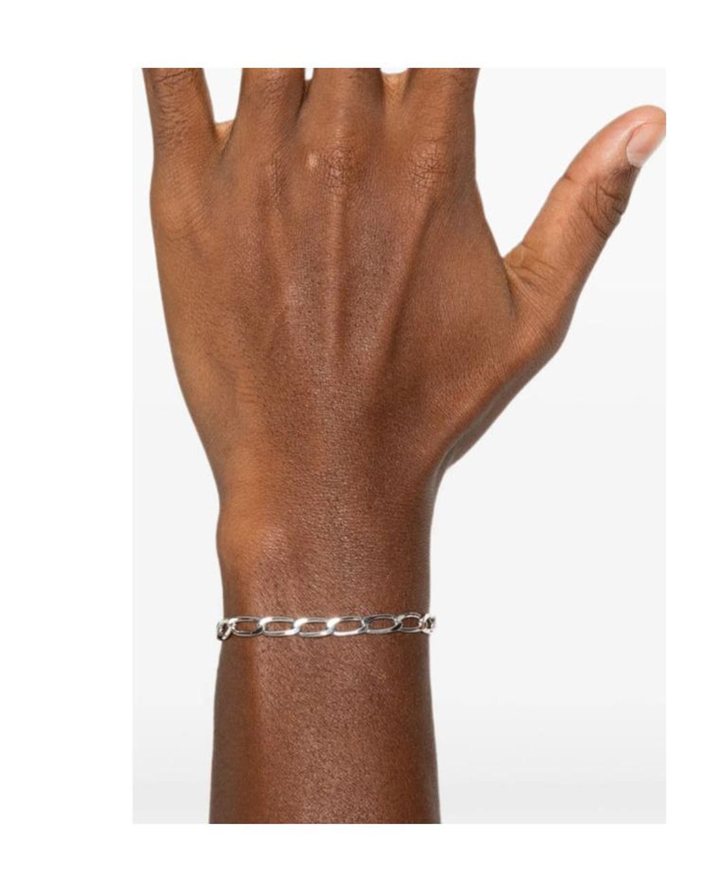 Tom Wood Metallic Chain Bracelet for men