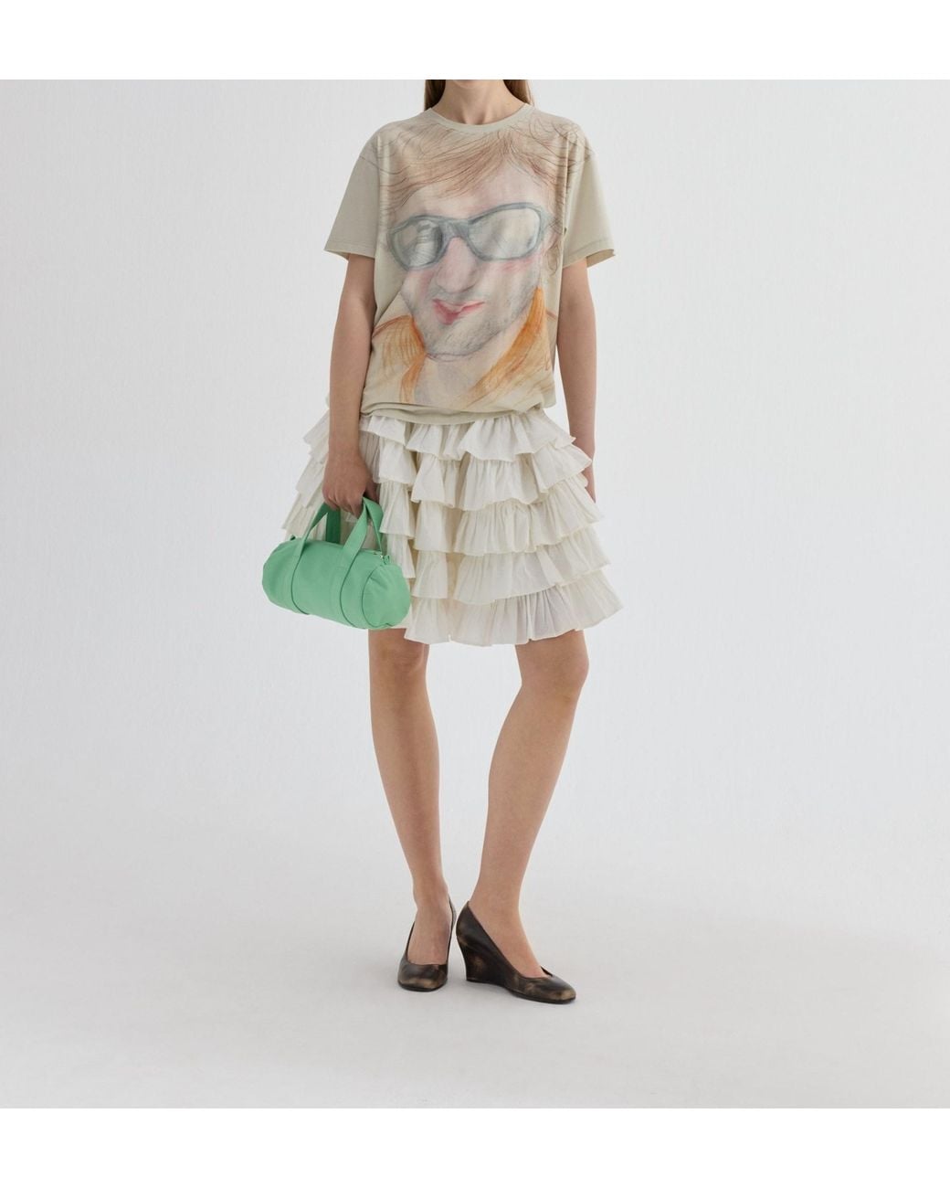 GIMAGUAS Natural Tiered Skirt