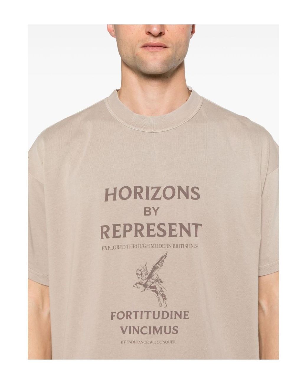 Represent Natural Horizons Cotton T-Shirt for men