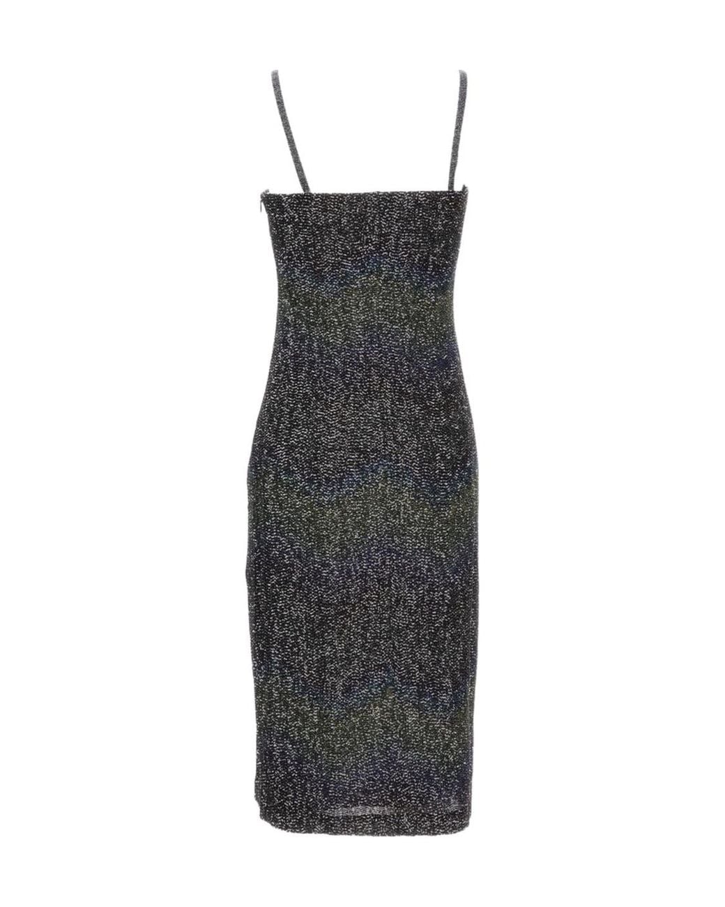 Missoni Black Sequined Strapped Mini Dress