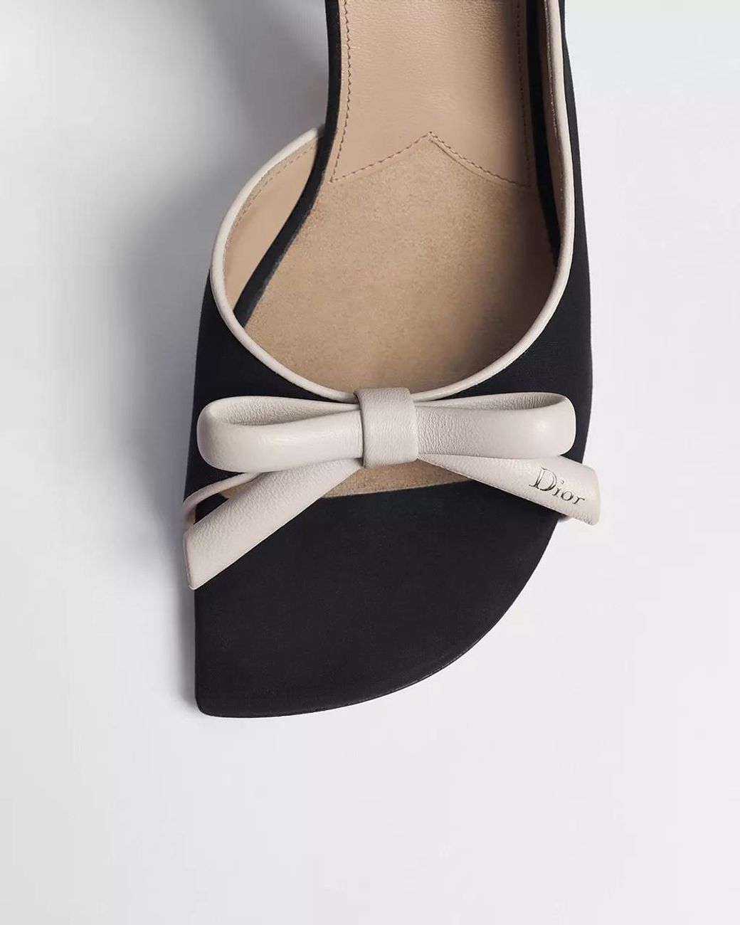 Dior Blue Bow Heeled Slingback Sandal