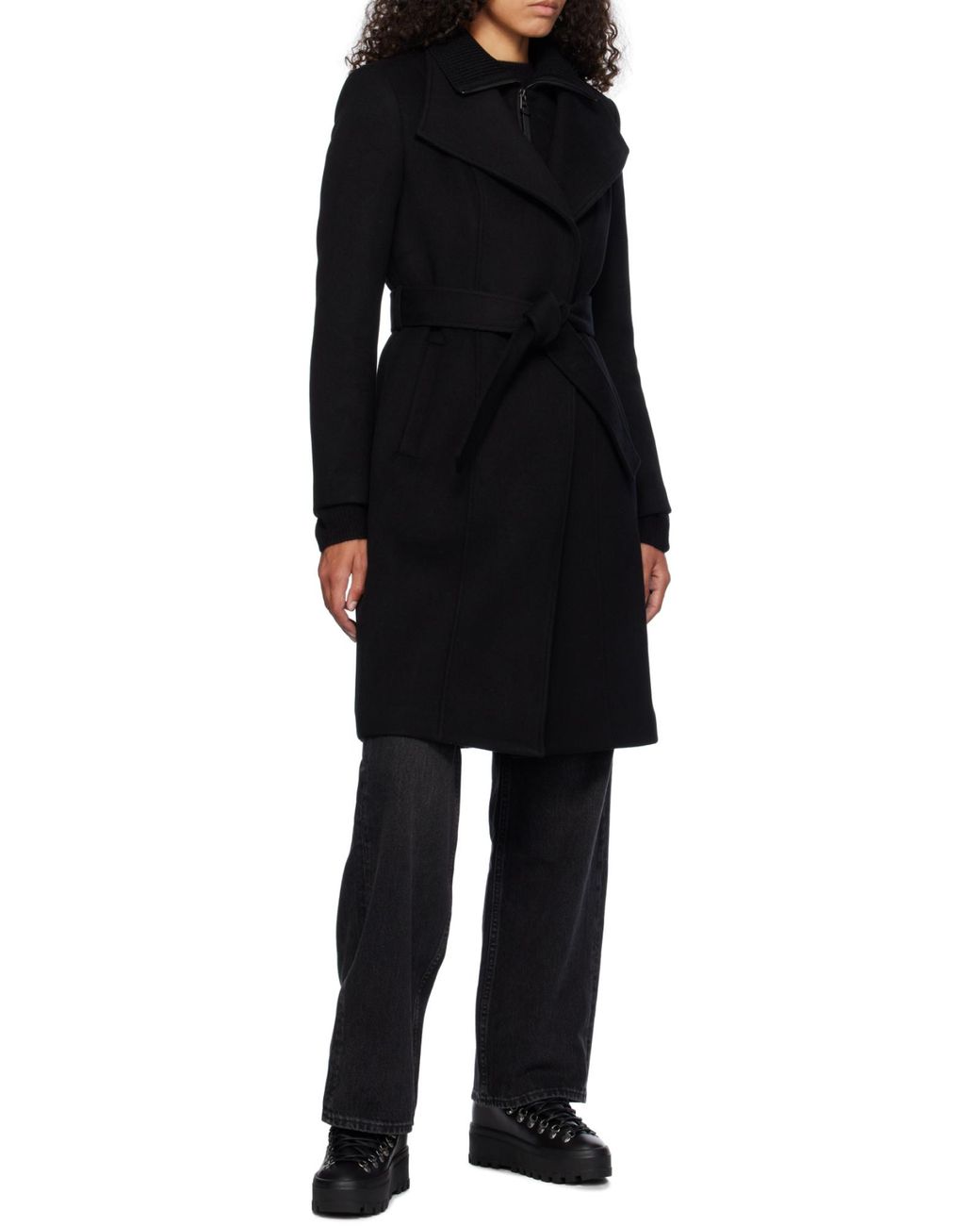 Mackage Black Norita Double-Layer Coat