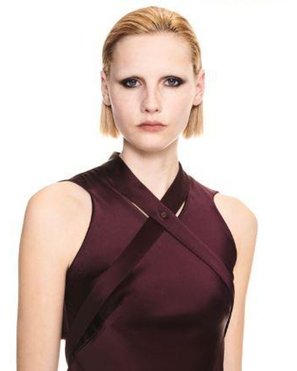 Off-White c/o Virgil Abloh Purple Buckle-Detail Satin Midi Dress