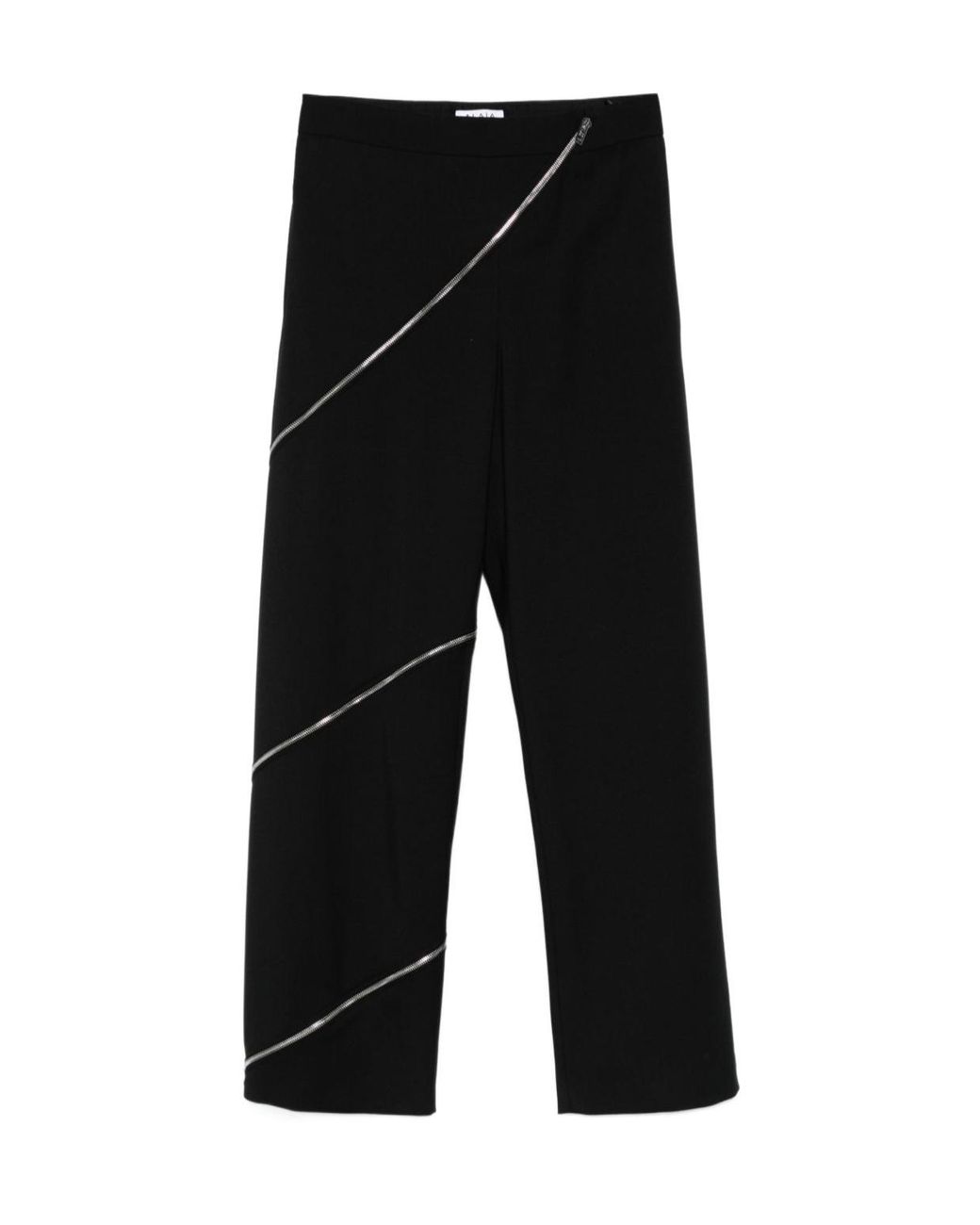 Alaïa Black Zippered Casual Pants