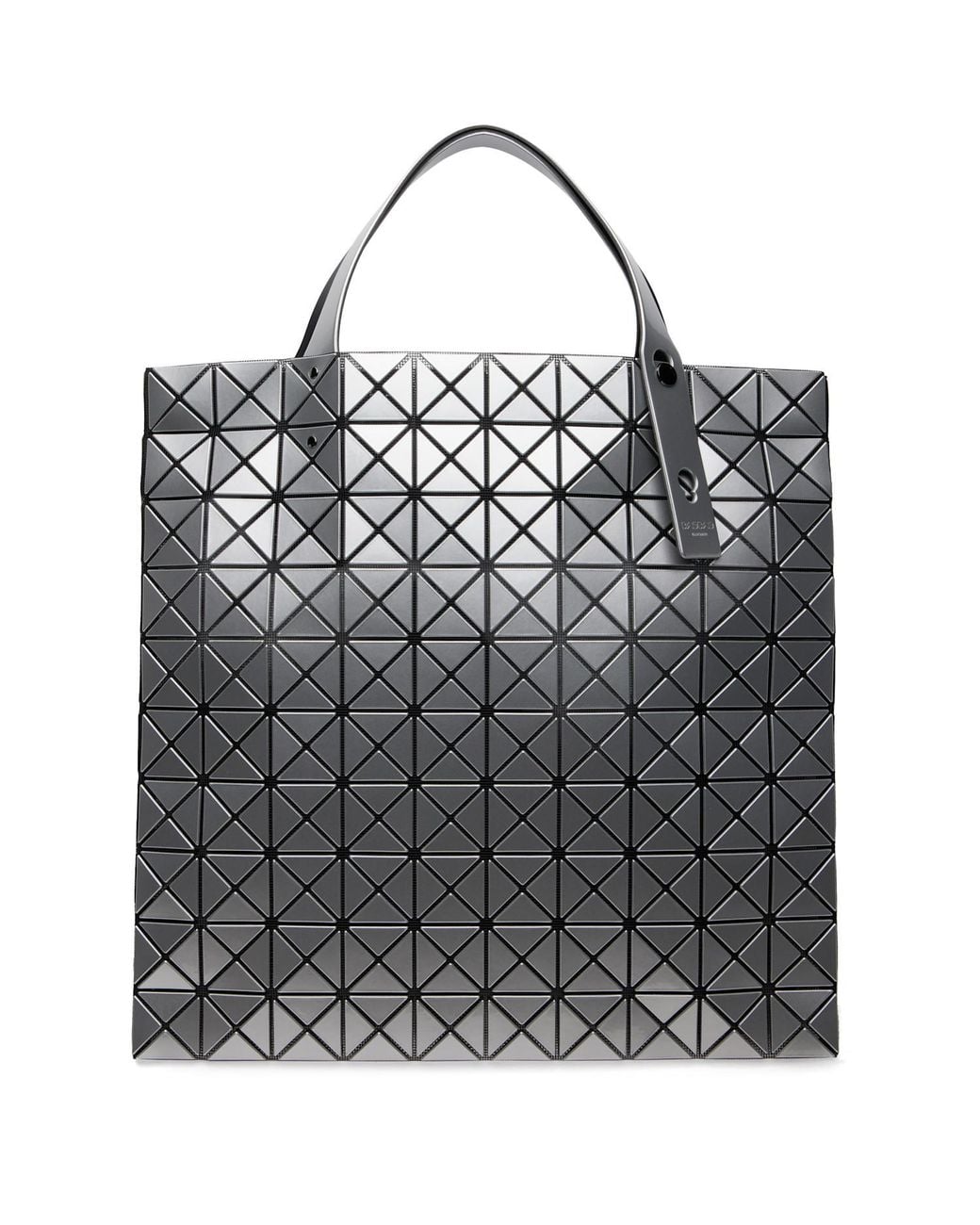 Issey Miyake White Prism Top Handle Tote Bag