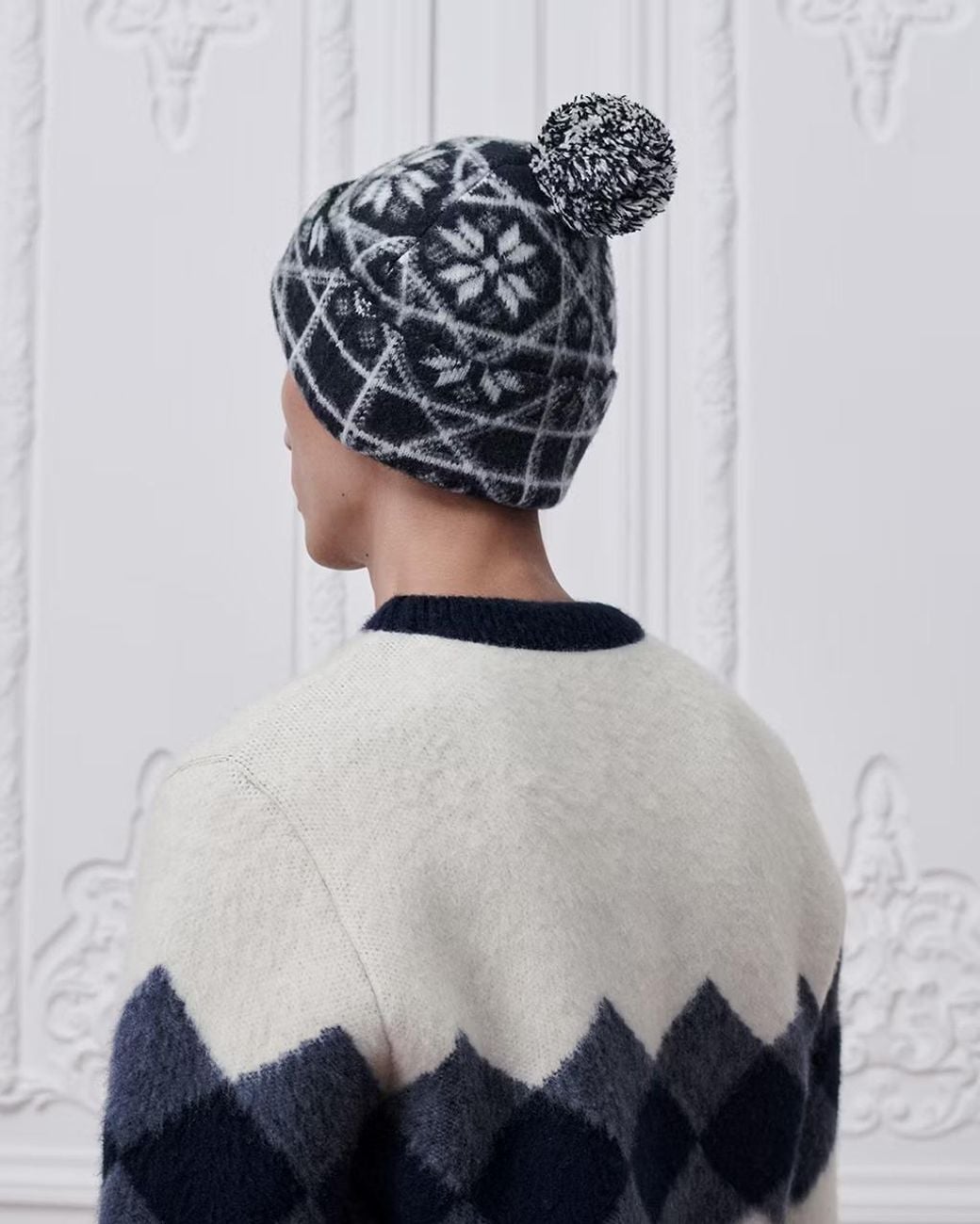 Dior Blue Alps Knit Hat for men