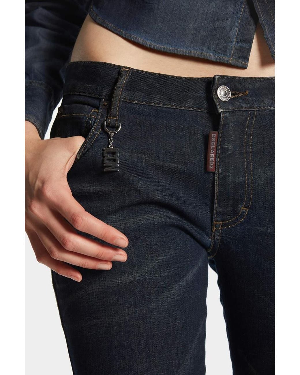 DSquared² Blue Icon-Charm Flared Jeans