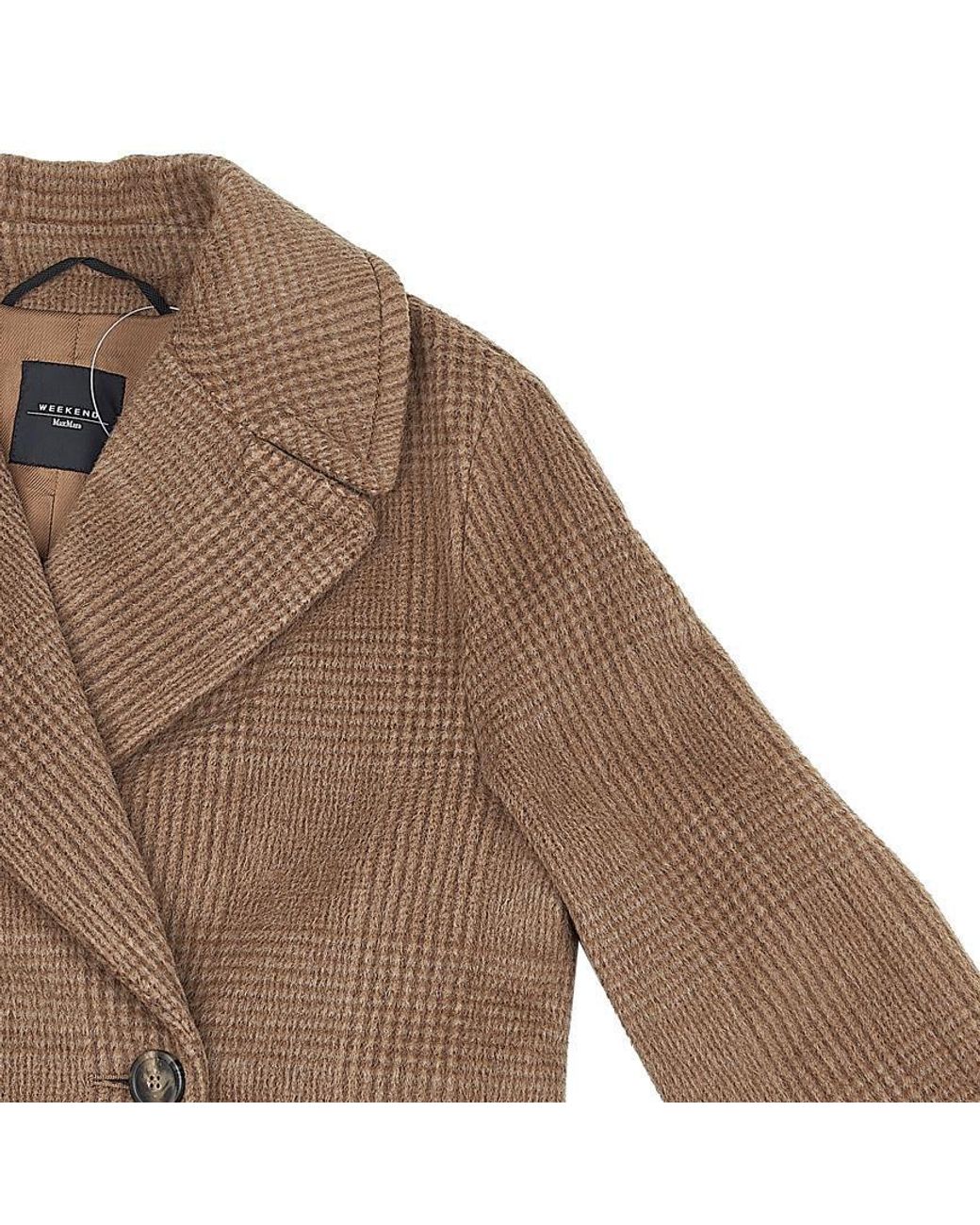 Weekend by Maxmara Brown Wool Alpaca Double Breasted Coat