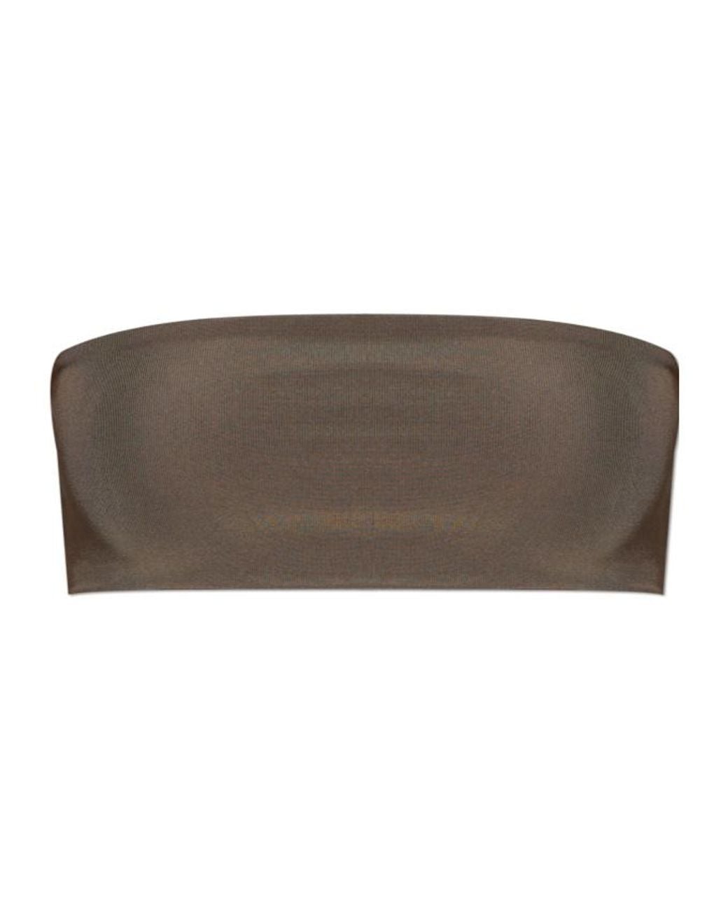 Rick Owens Brown Cropped Sleeveless Top