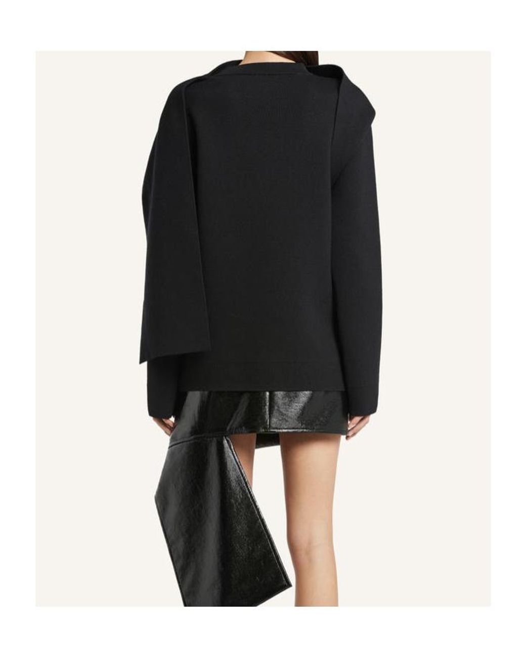 Courreges Black Long-Sleeved Pullover