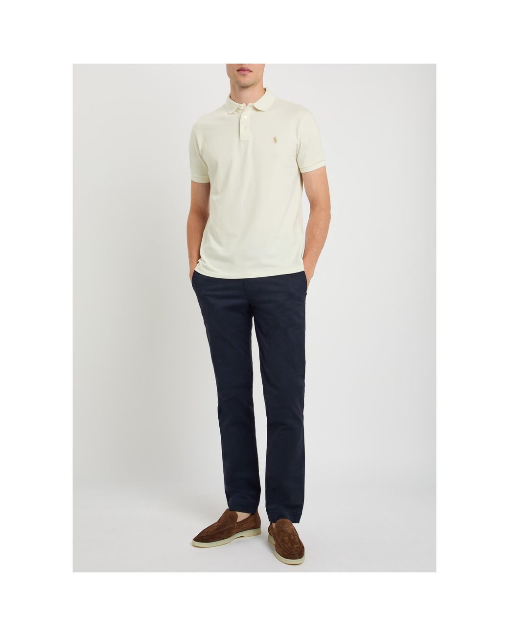 Polo Ralph Lauren White Short-Sleeved Polo Shirt for men