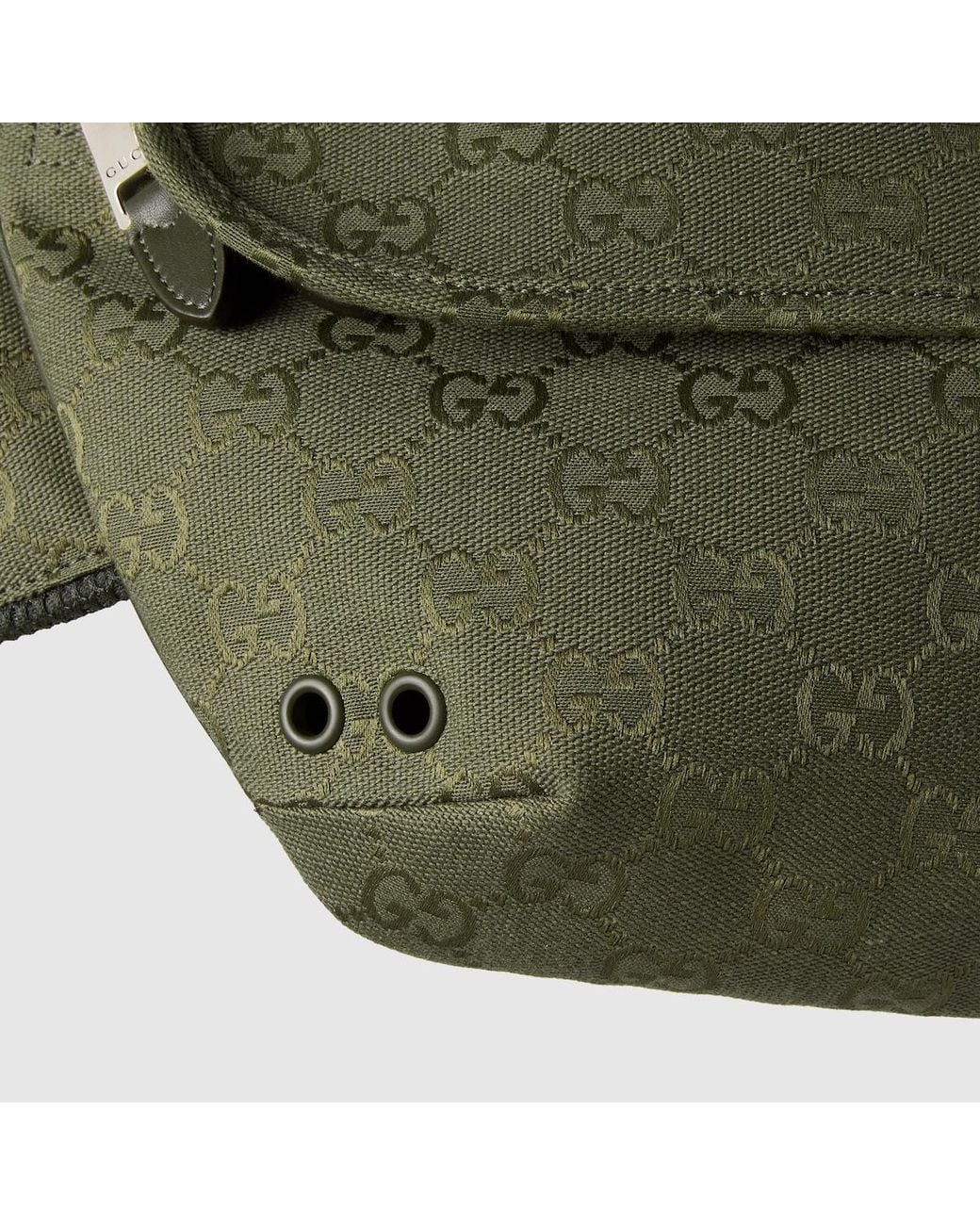 Gucci Green Gg Monogrammed Belt Bag for men