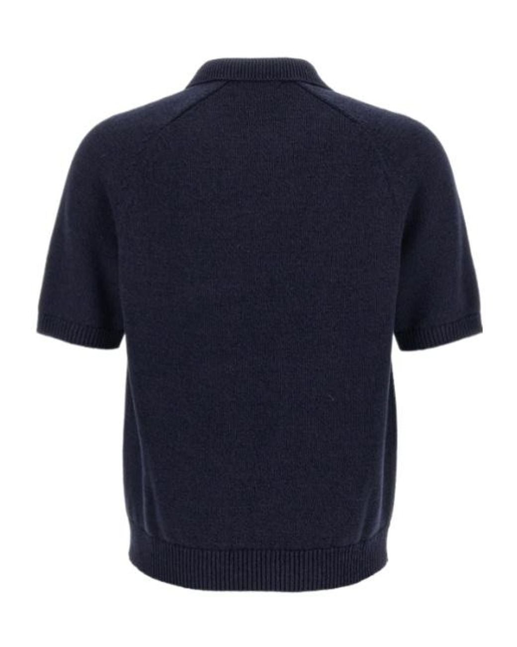 Polo Ralph Lauren Blue Intarsia Logo Knitted Top for men