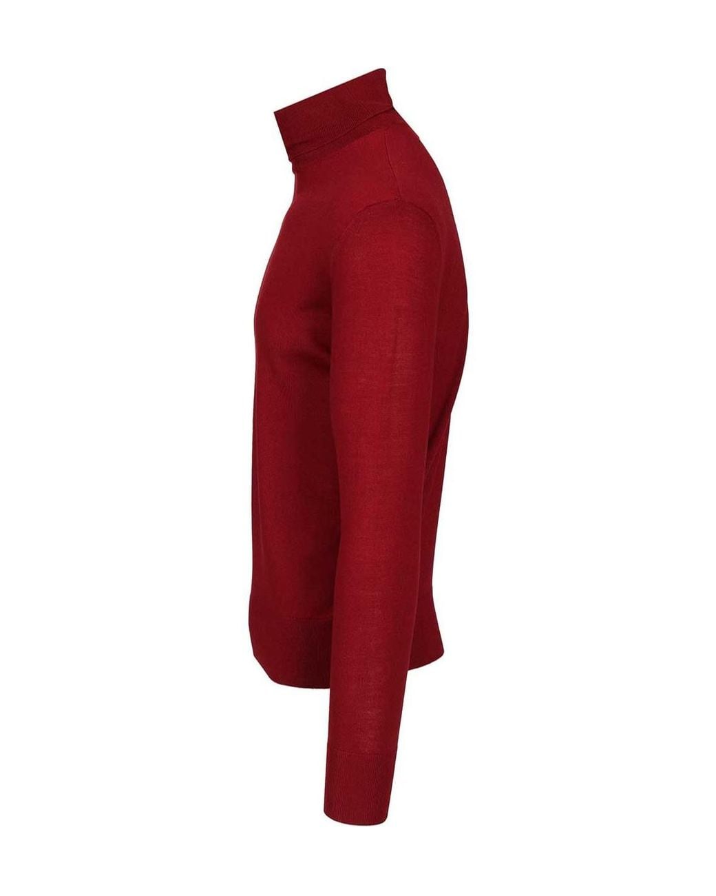Dries Van Noten Red Turtle Neck Jumper for men