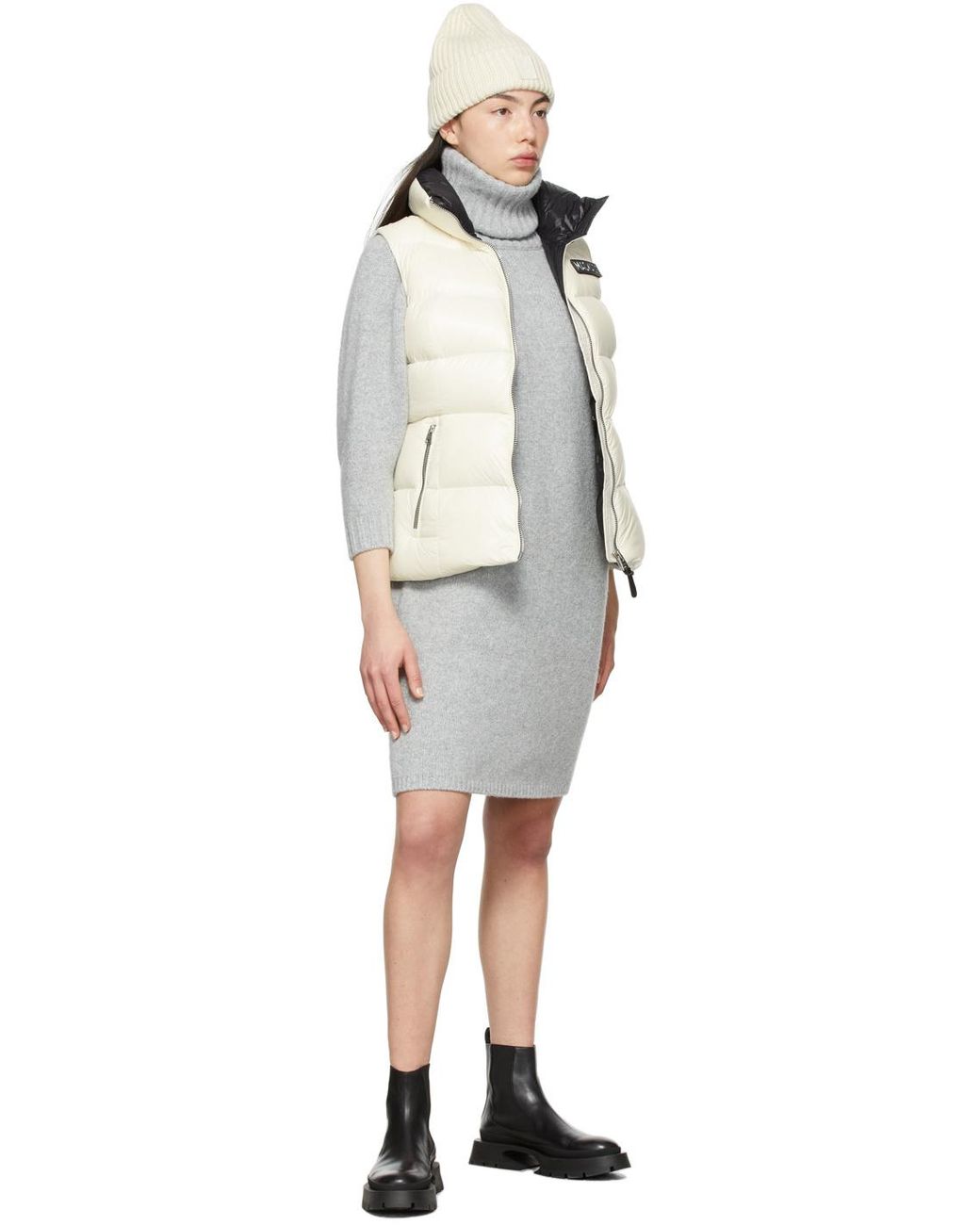 Mackage Gray Logo Quilted Down Gilet