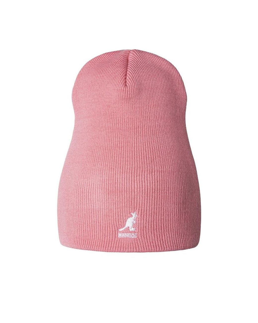 Kangol Pink Logo Knit Beanie for men