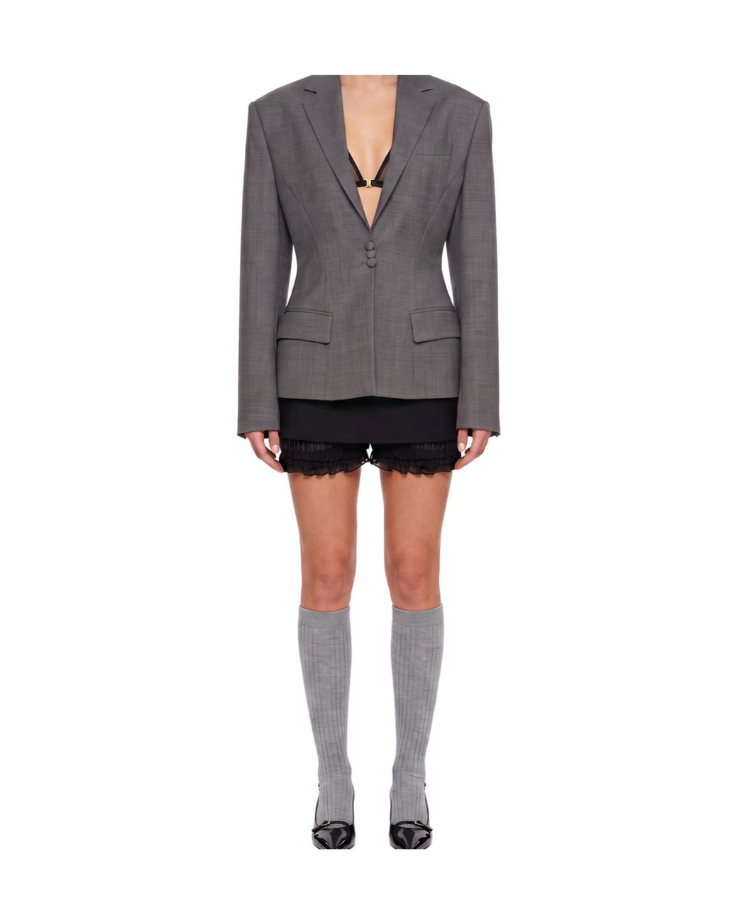 GIUSEPPE DI MORABITO Black Structured Single-Breasted Blazer
