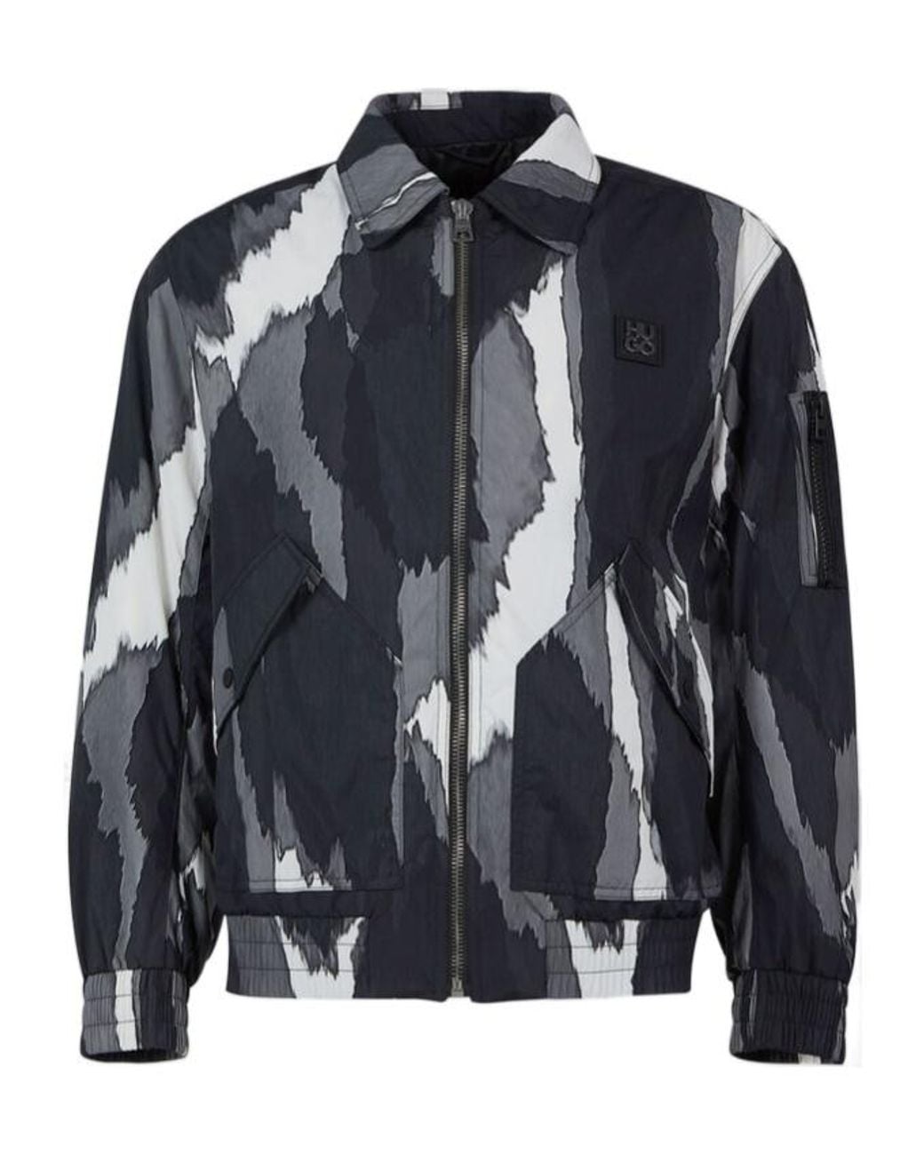 Boss Blue Long-Sleeve Casual Jacket for men