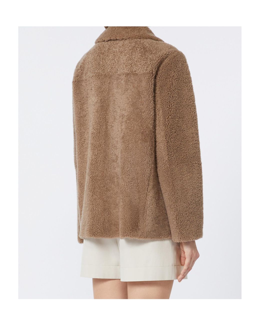 Max Mara Brown 'S Futura Double-Breasted Short Coat