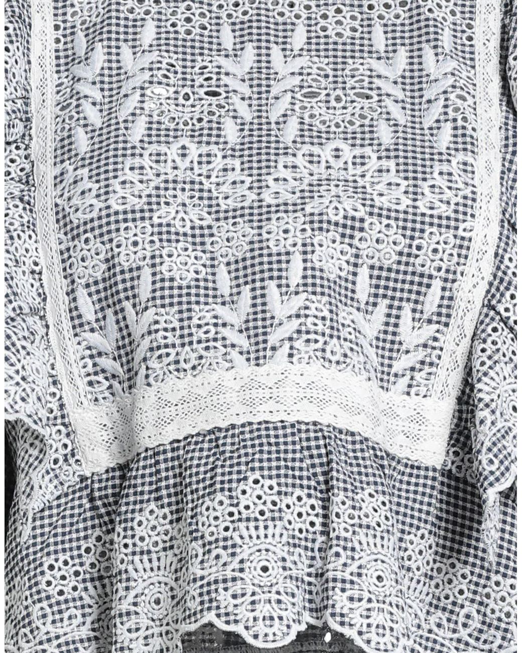 Weekend by Maxmara Gray Long-Sleeved Plaid Shirt