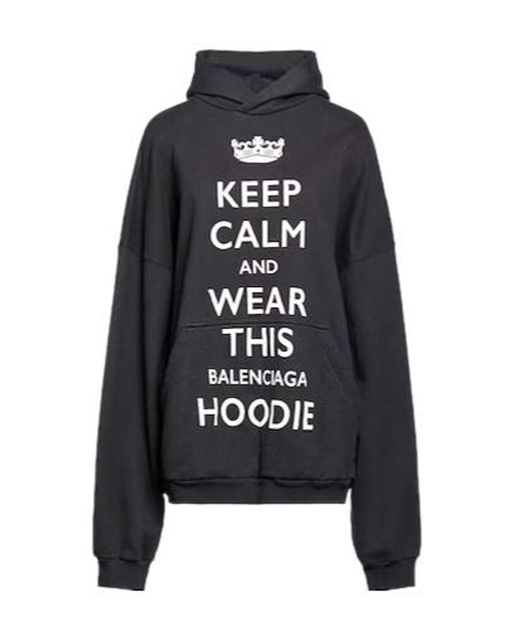 Balenciaga Black Loose Long-Sleeve Sweatshirt