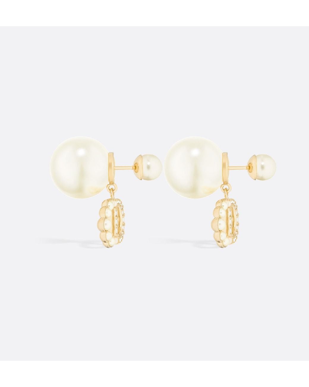 Dior White Tribales Earrings