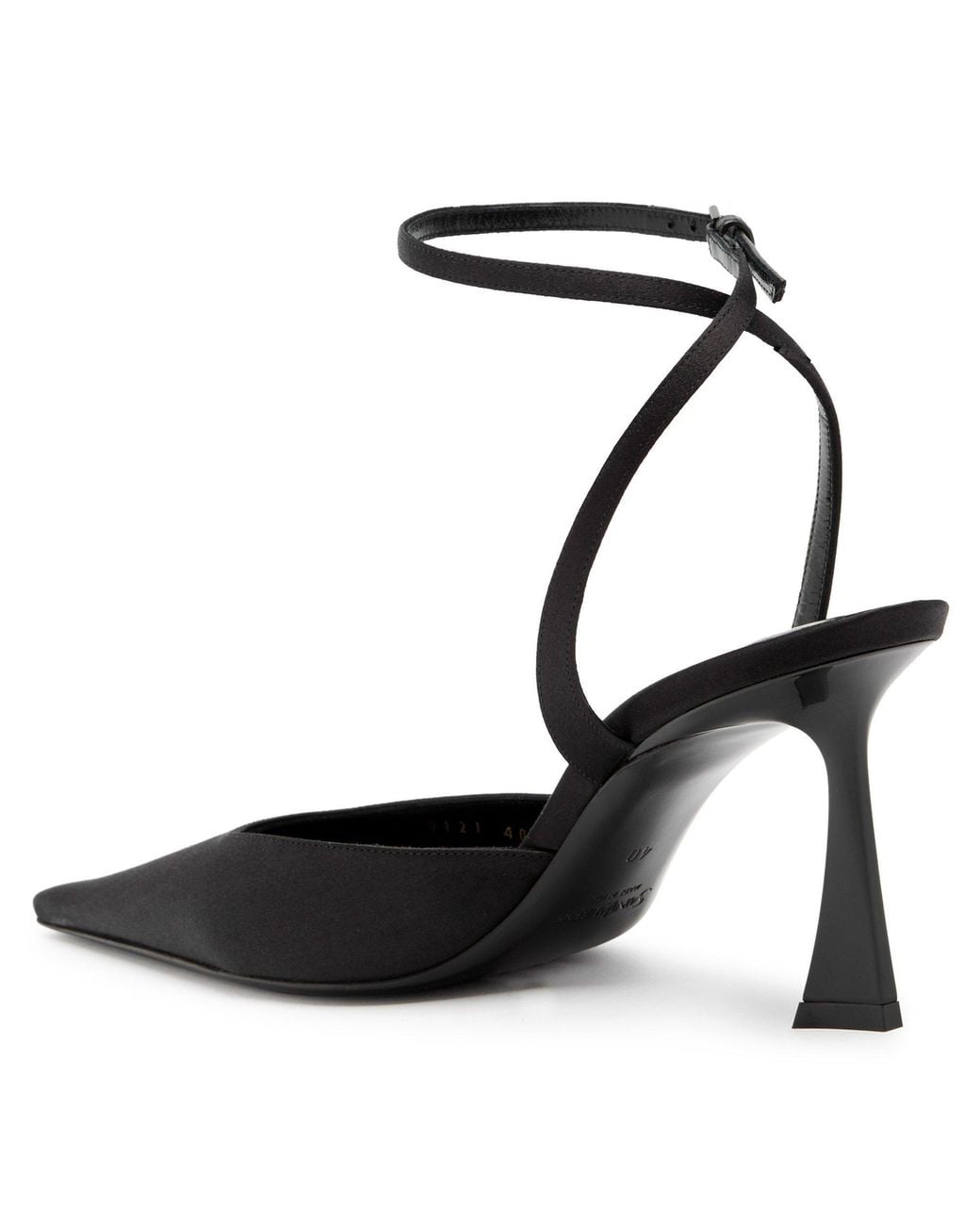 Saint Laurent Black Satin Pumps