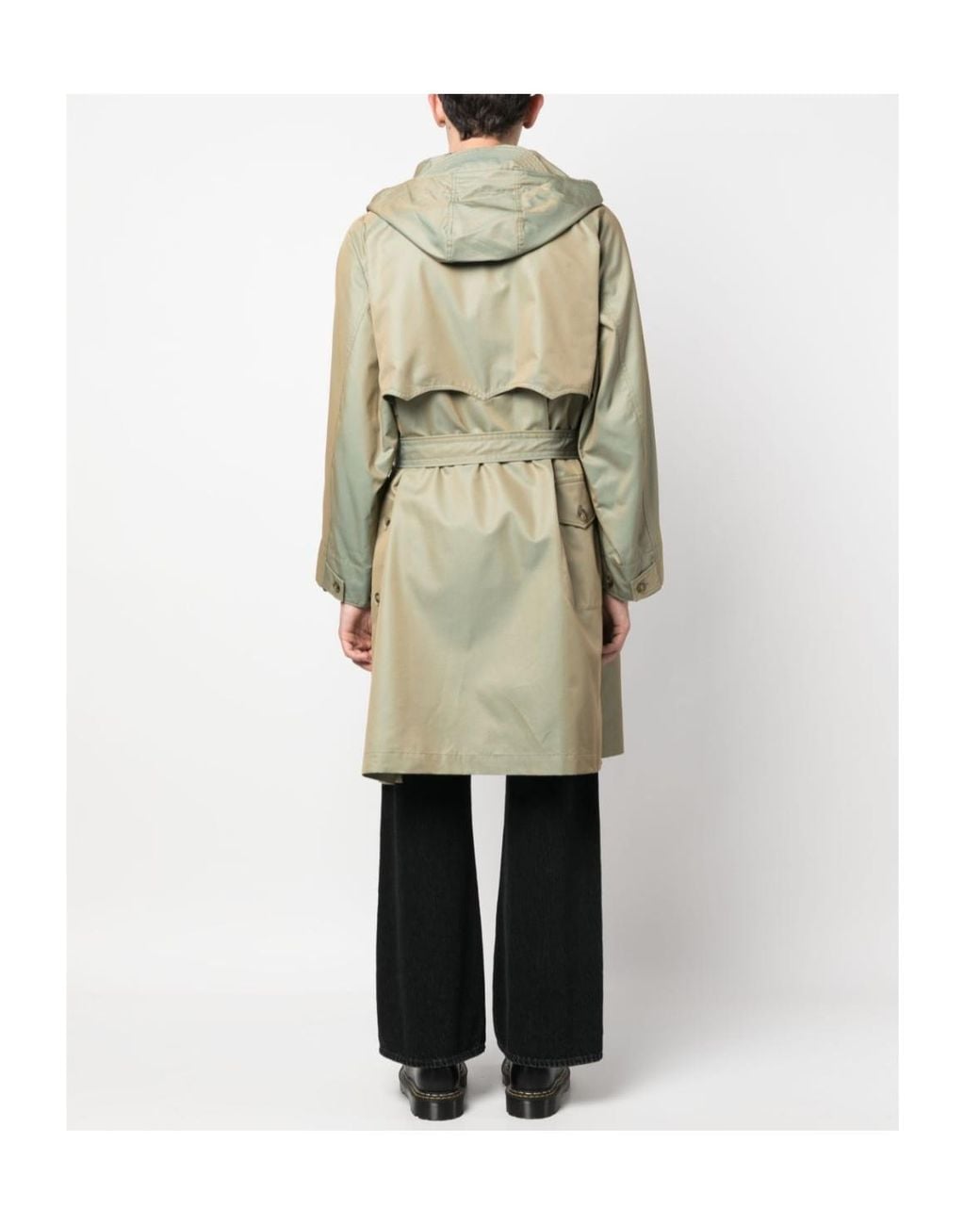Baracuta Green Metallic-Finish Trench Coat for men