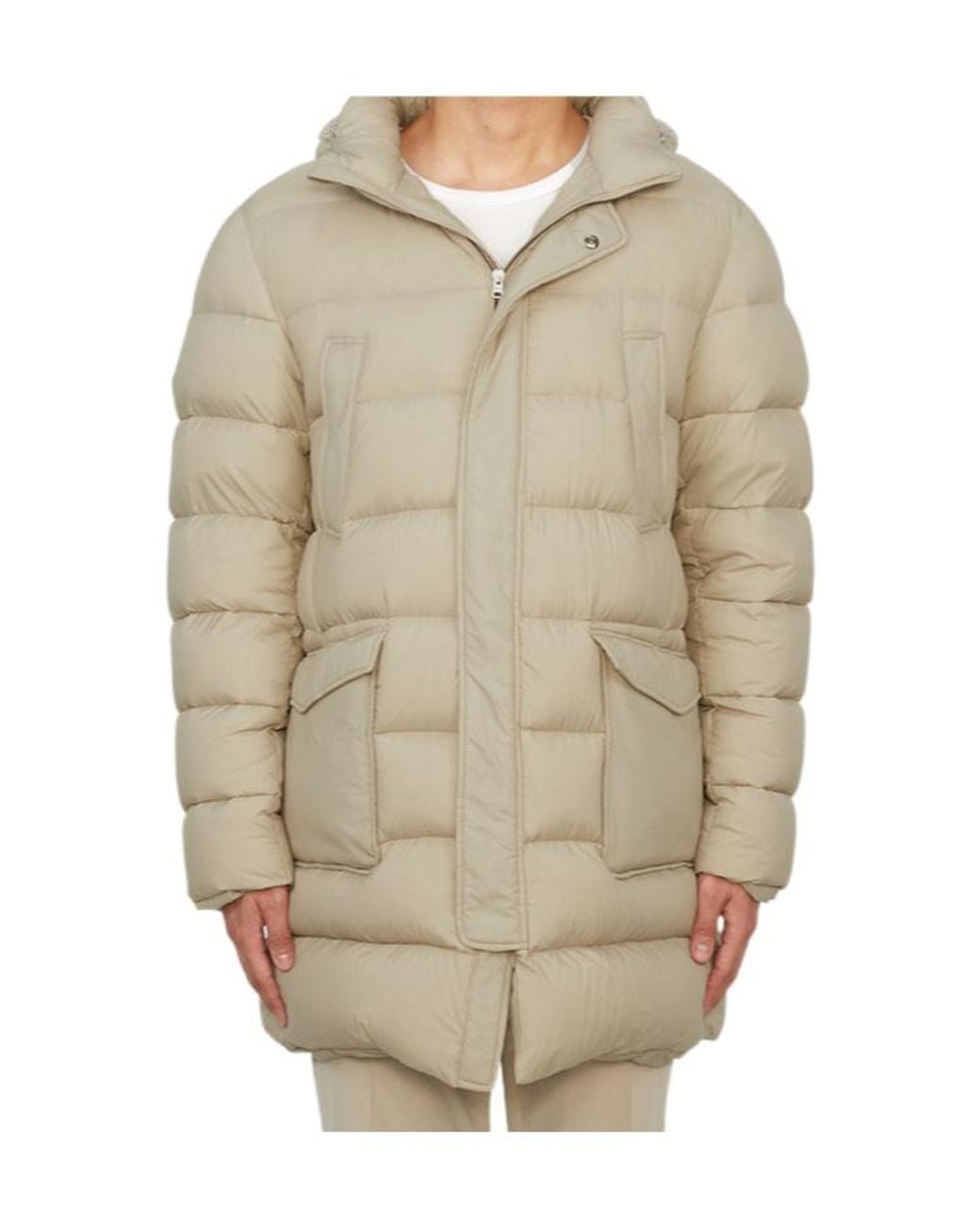 Herno Natural Long-Sleeved Down Jacket for men