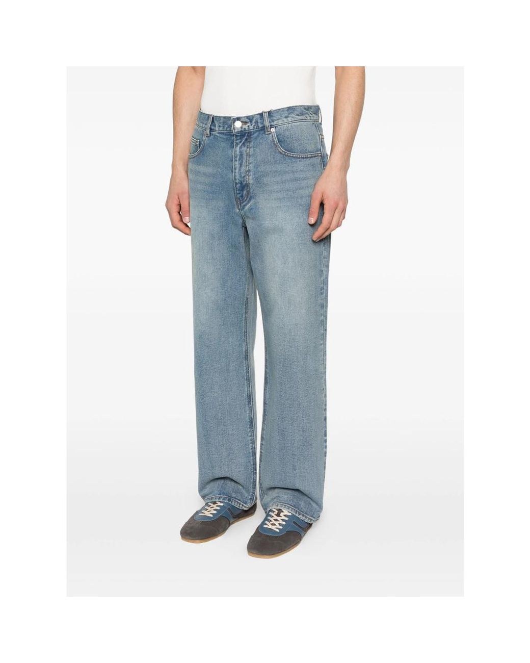DUNST Blue Belt Loop Jeans for men