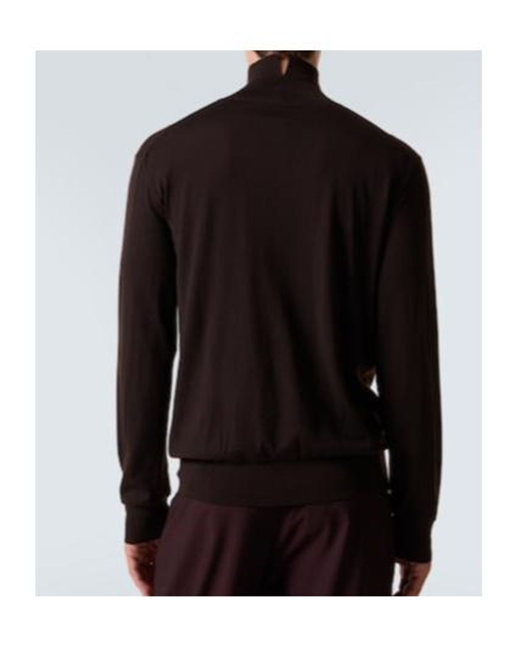 Calvin Klein Black Ash Wool Turtleneck Sweater for men