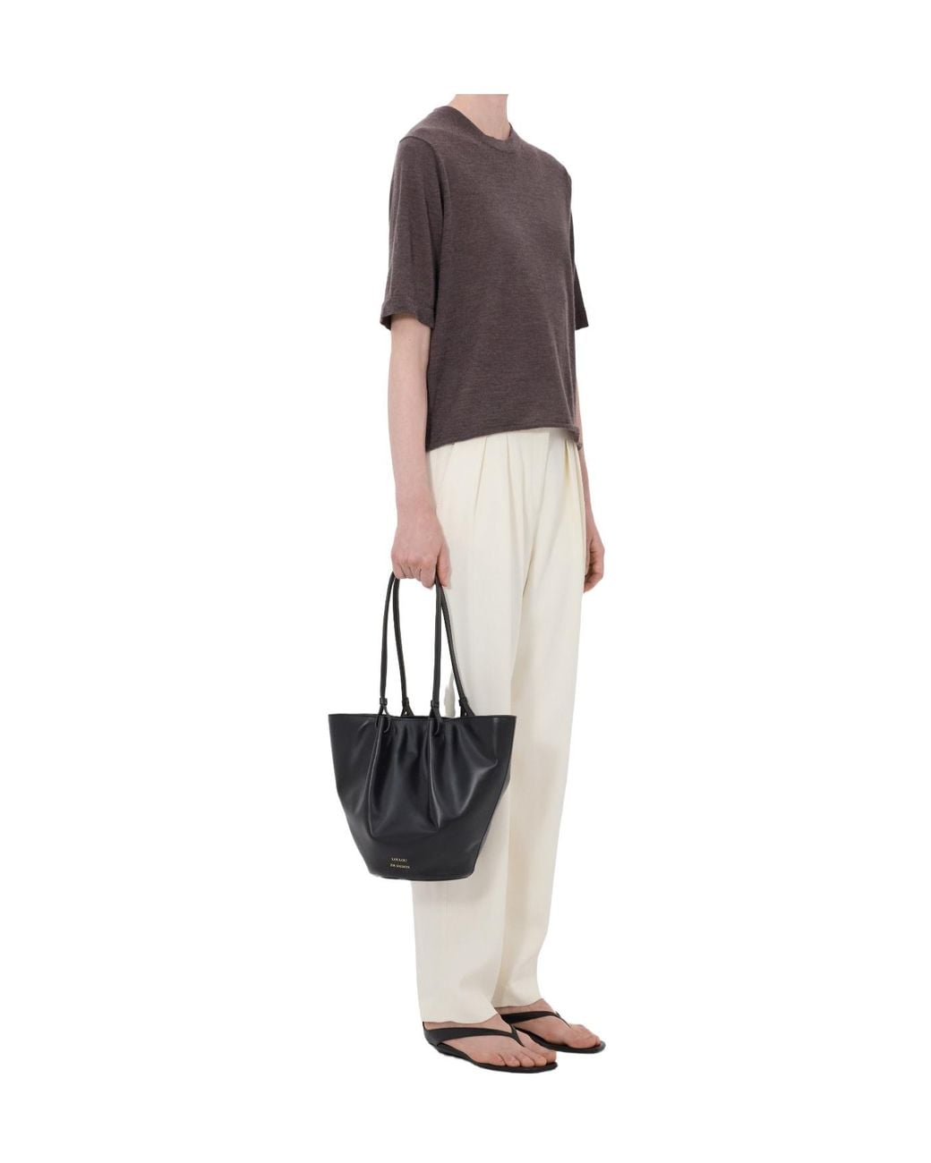 Loulou de Saison Brown Short-Sleeved T-Shirt