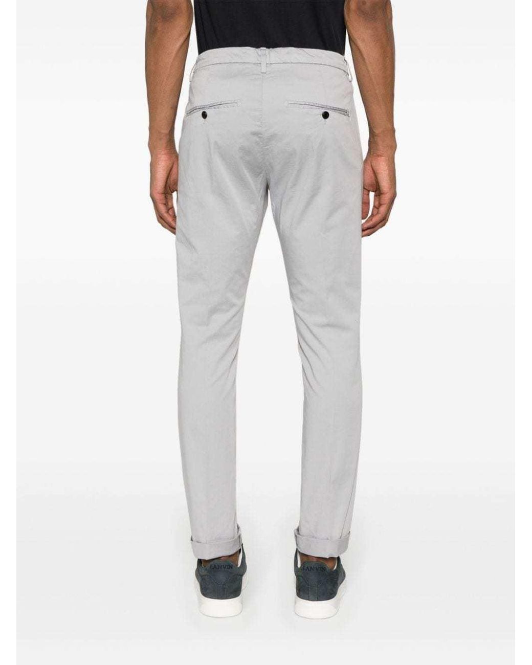 Dondup Gray Gaubert Slim-Fit Pants for men