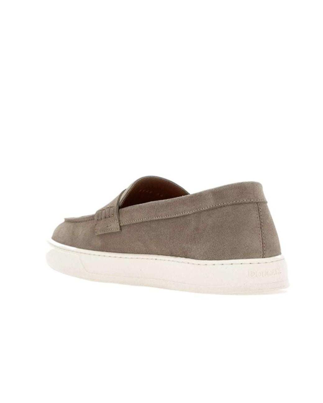 Doucal's White Penny Slip-On Loafers for men