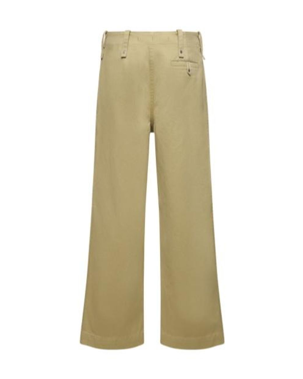 Burberry Natural Cotton Straight Casual Trousers for men