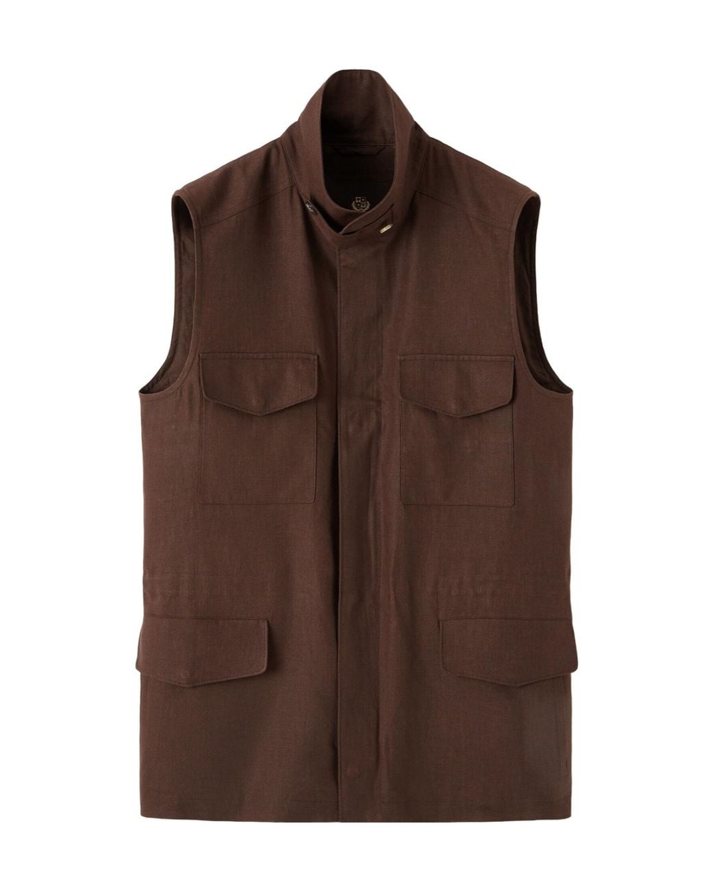 Loro Piana Brown Traveller Vest for men