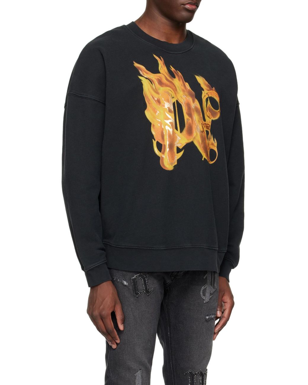 Palm Angels Black Sweatshirts for men