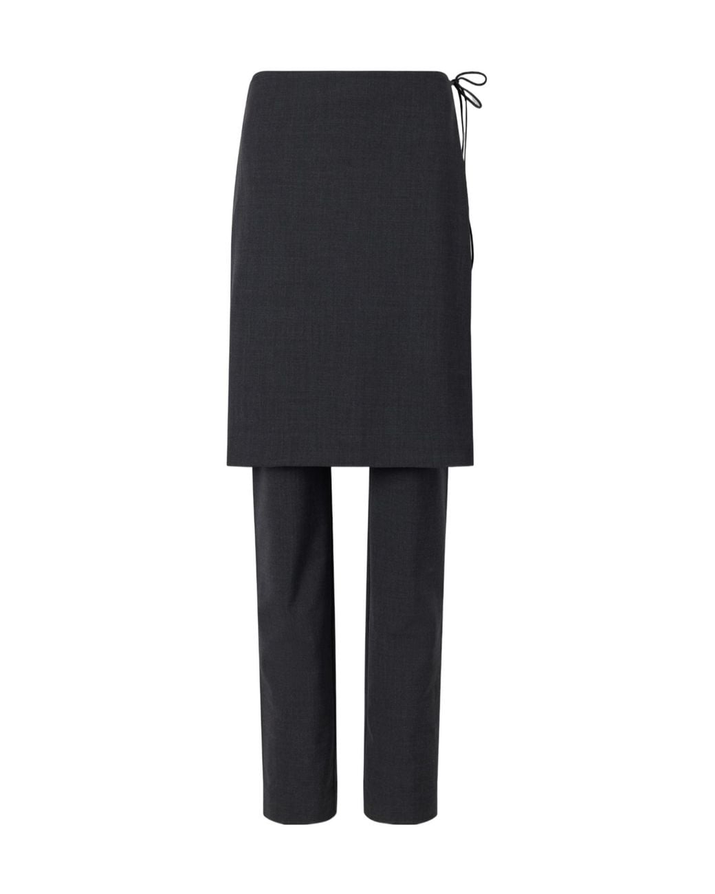 St. Agni Black Layered Casual Pants