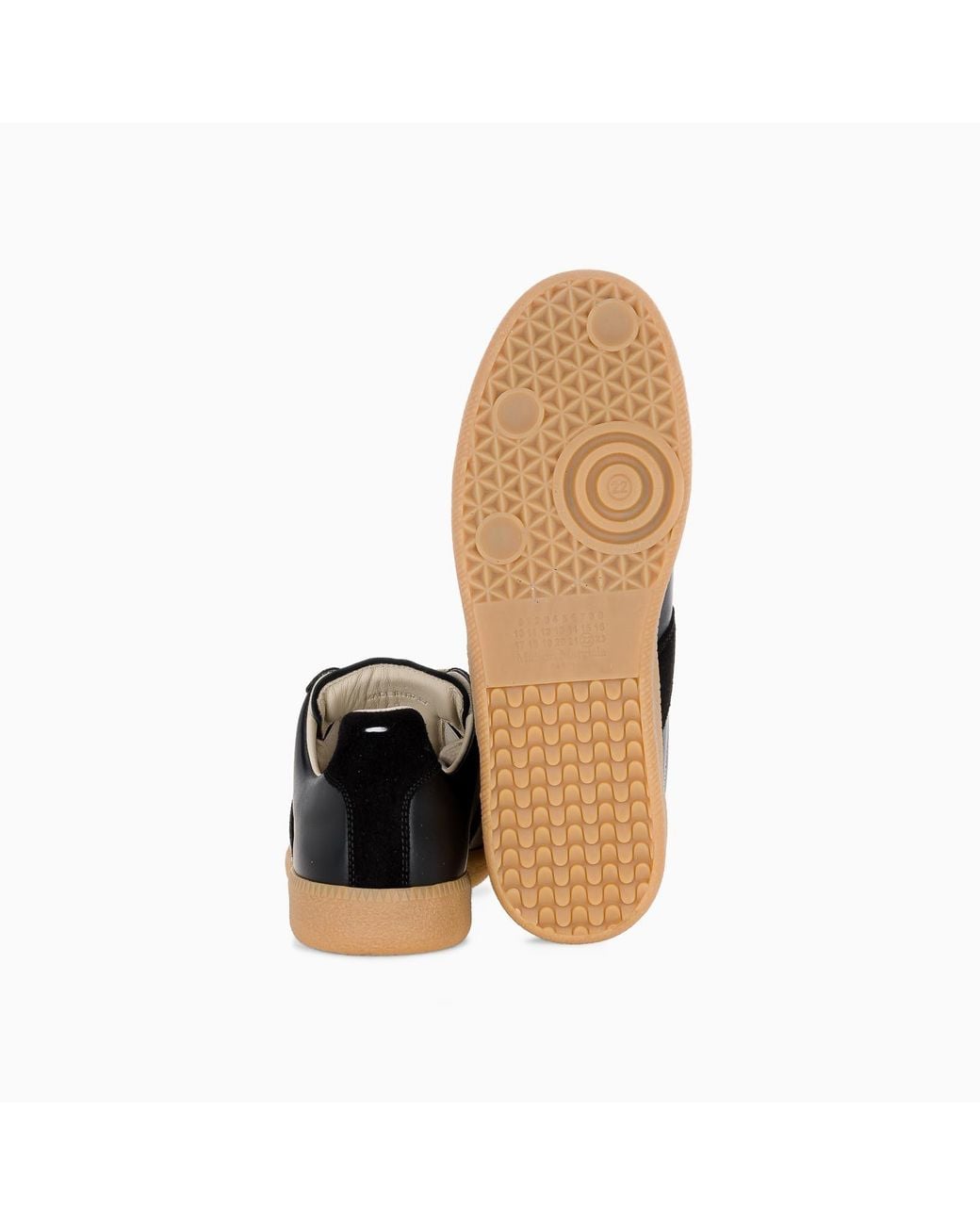 Maison Margiela Black Replica Low-Top Sneakers for men