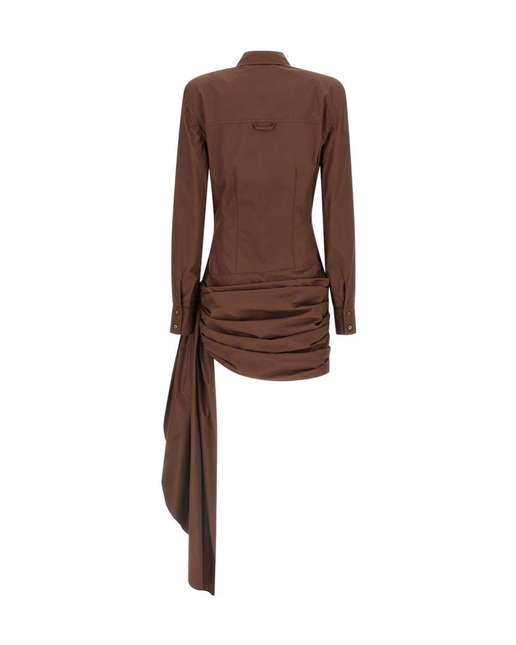GIUSEPPE DI MORABITO Brown Chemisier Mini Dress