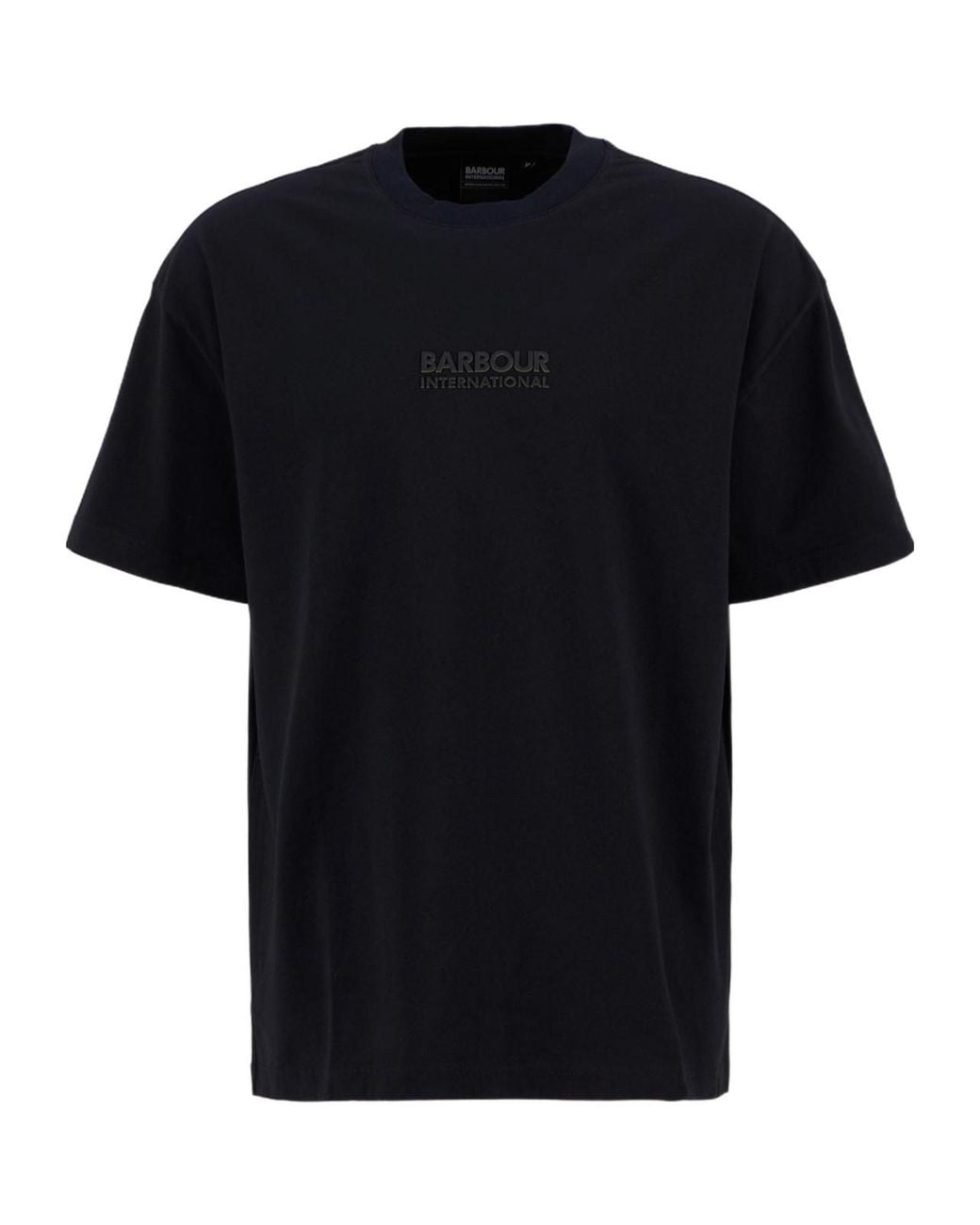 Barbour Black Oversized Collins T-Shirt for men