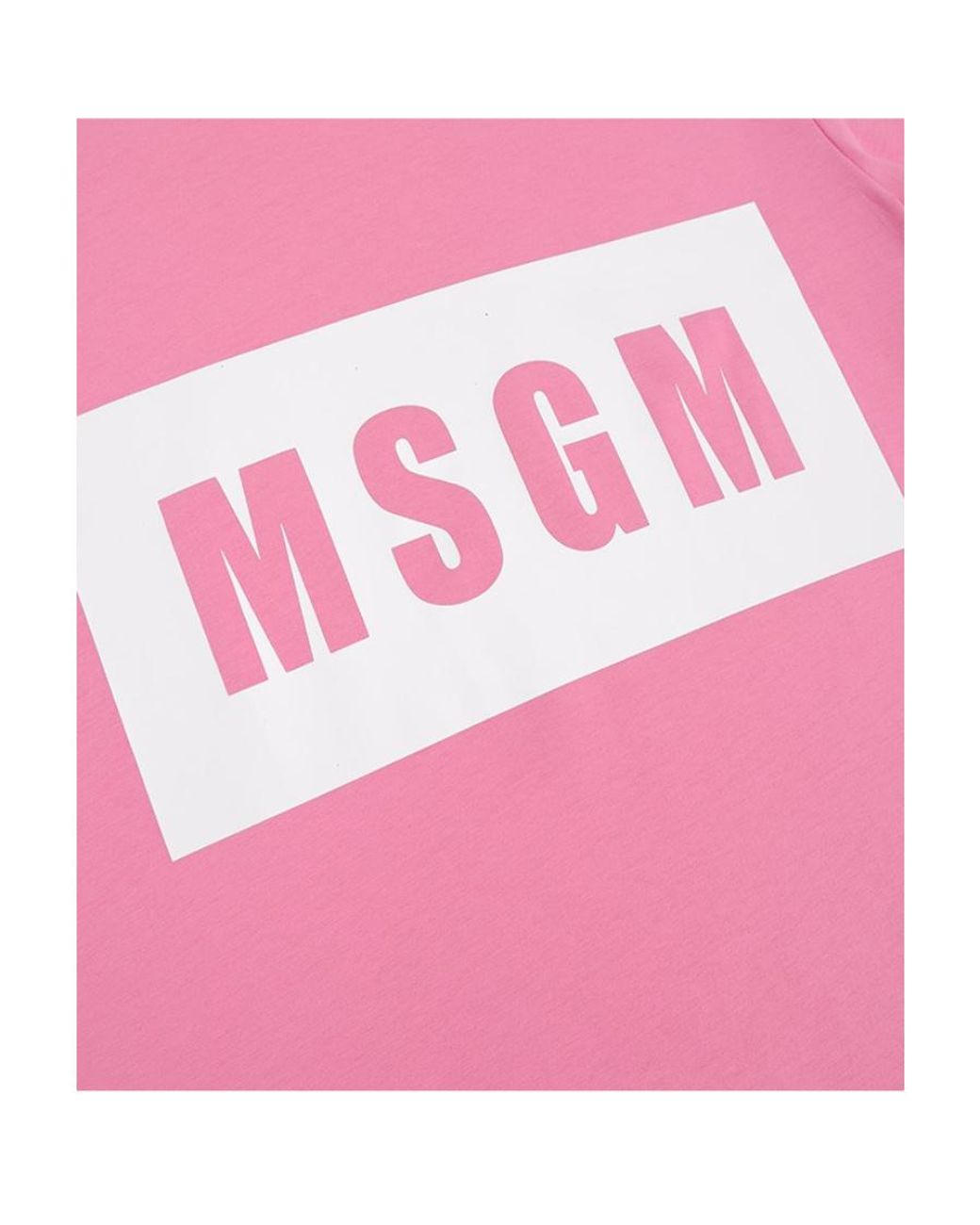 MSGM Pink Logo Short-Sleeved T-Shirt