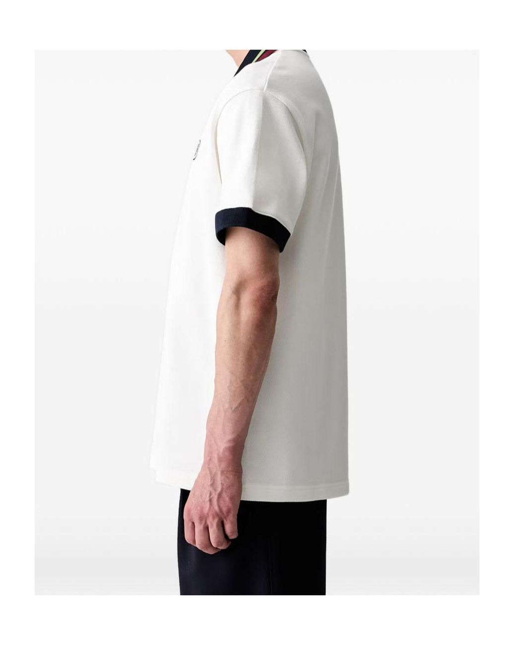 Drole de Monsieur White Short-Sleeved Polo Shirt for men