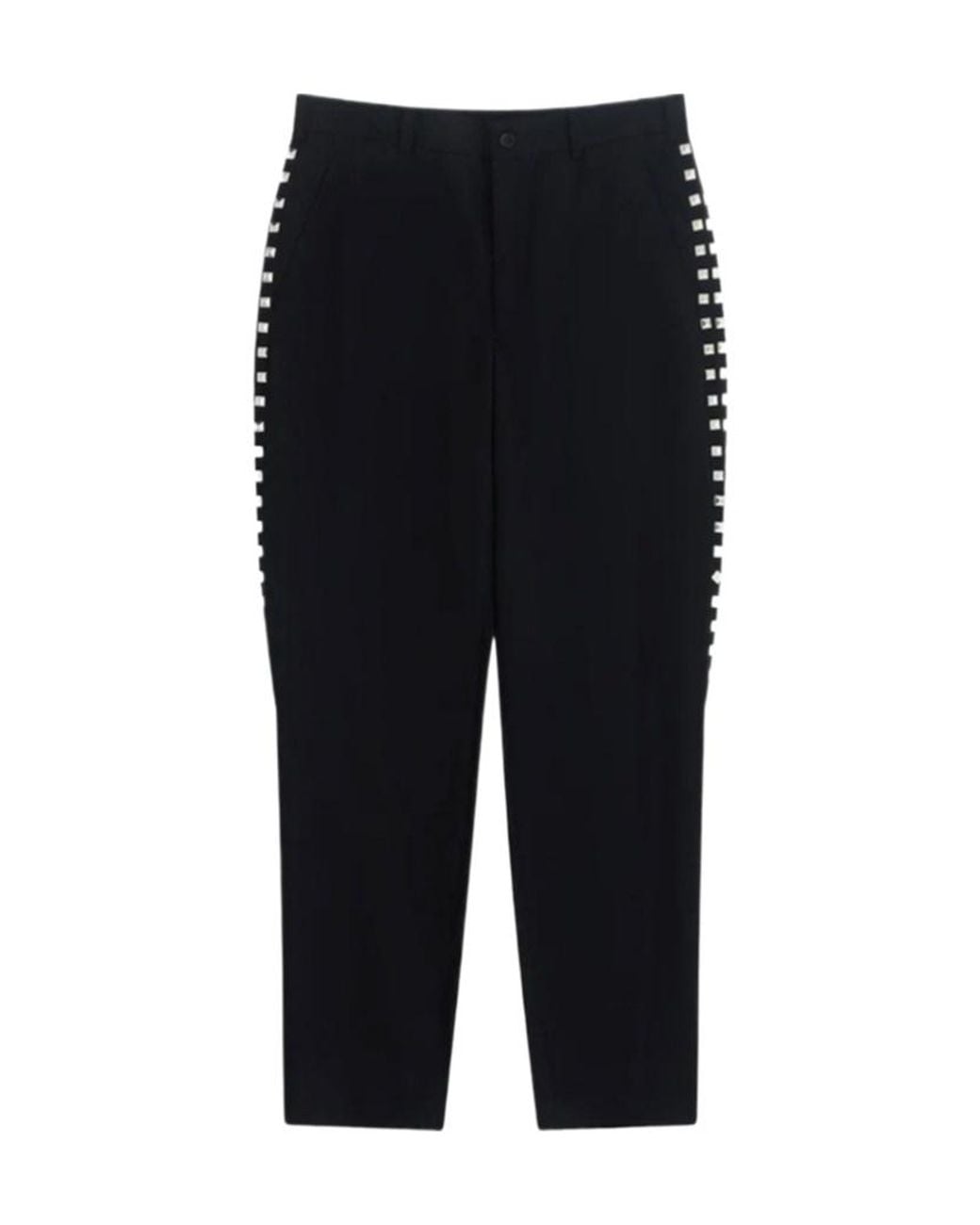 Comme des Garçons Black Studded Casual Trousers for men