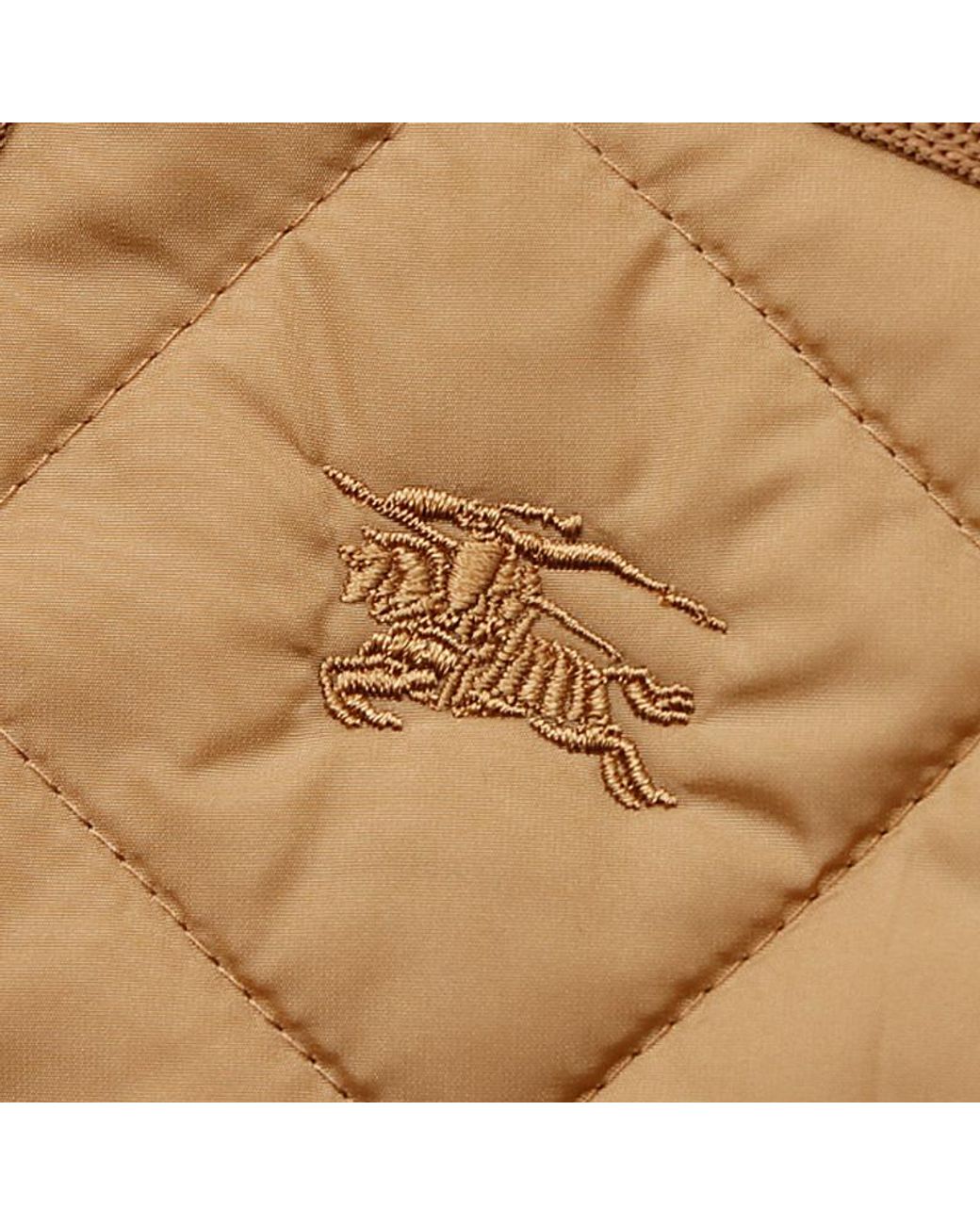 Burberry Natural Diamond-Quilted Drawstring Waist Hooded Jacket