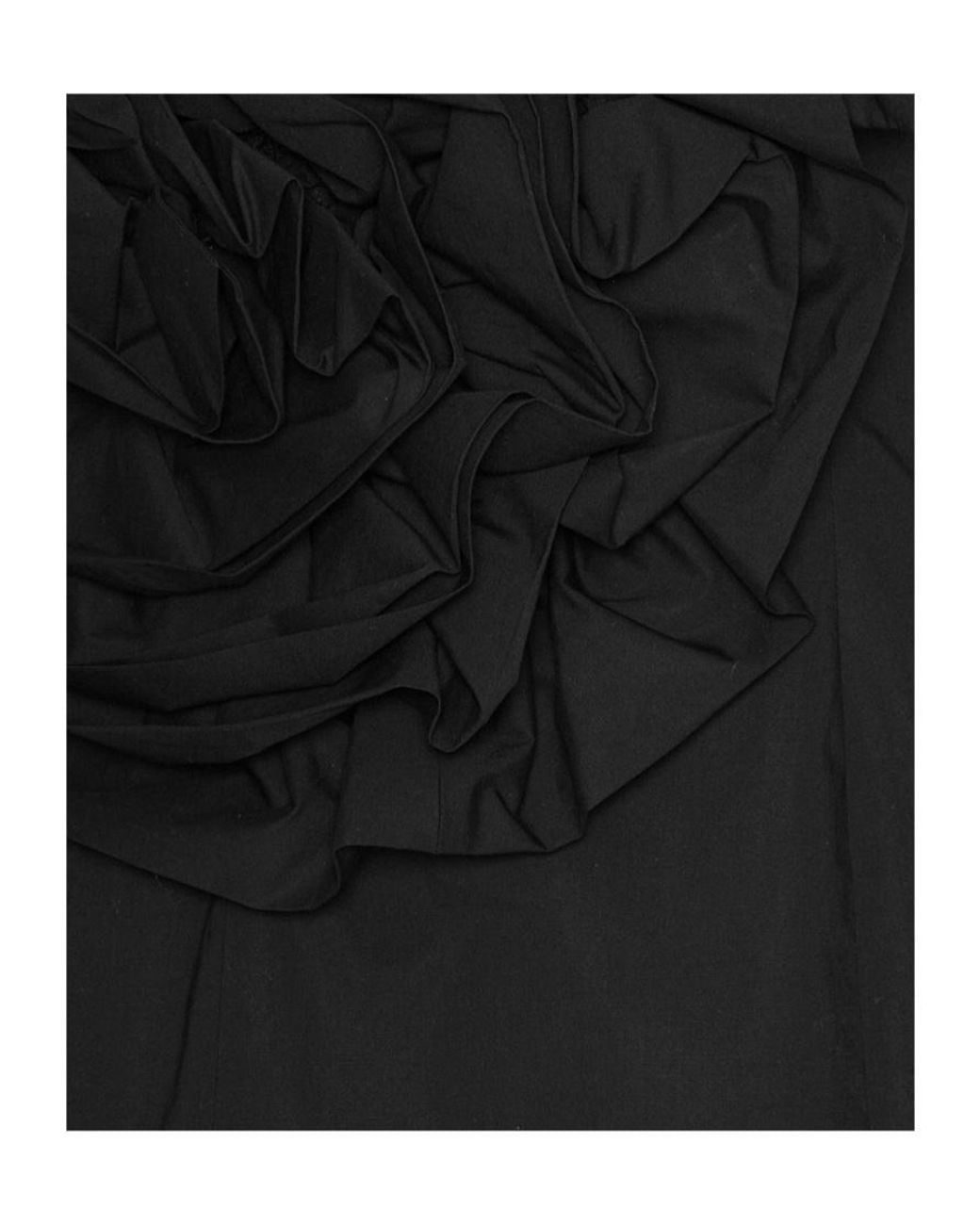 ROTATE BIRGER CHRISTENSEN Black Floral Accent Mini Dress