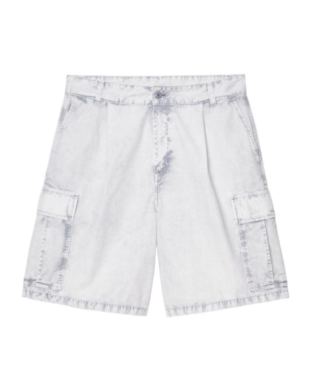 Carhartt White Relaxed Cargo Shorts for men
