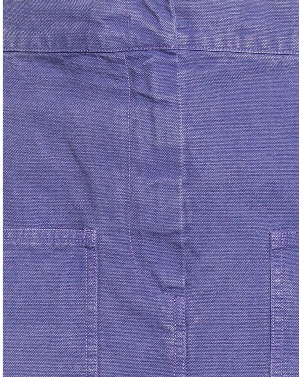 Max Mara Purple Minimalist Large Canvas Bag